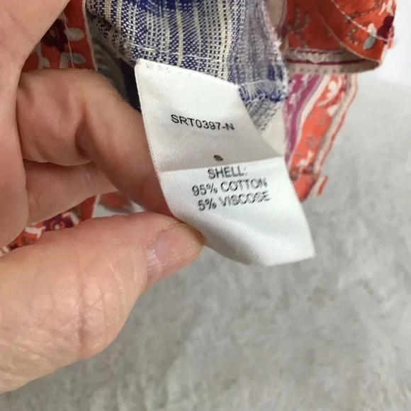 THML Women’s Multi-Patterened V-Neck Tunic Style Summer Dress Size Small - Picture 7 of 8